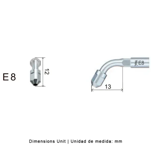 PUNTA INSERTO DTE ED8 PARA SATELEC, PUNTA INSERTO BASE