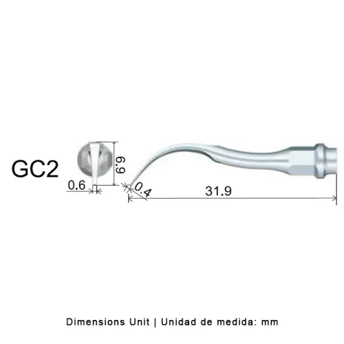 PUNTA GC2 PARA KAVO SONOSOFT, PERIO