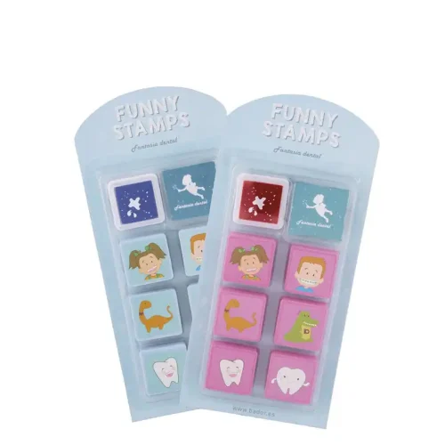 Juego de sellos con tinta - Funny Stamps BADER